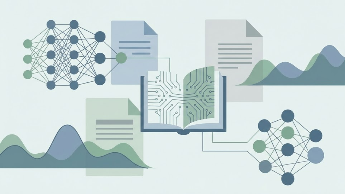 Person learning about investing with growth charts and maple leaves
